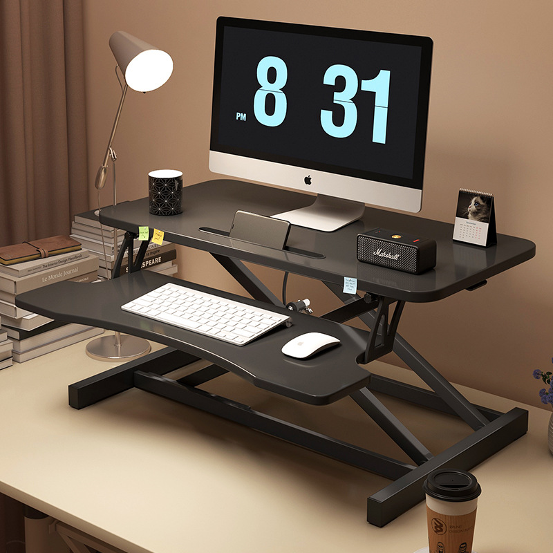 Standing desk liftable workbench computer table desktop heightening laptop desktop home folding stand