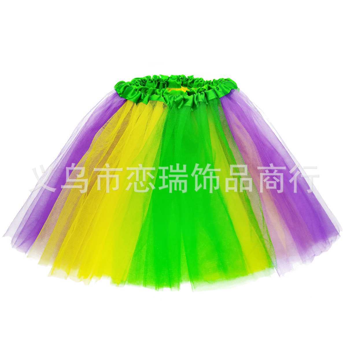 Europa y los Estados Unidos TuTu vestido guantes Amazon Halloween accesorios de vestuario de papel juegos de papel tres capas de red