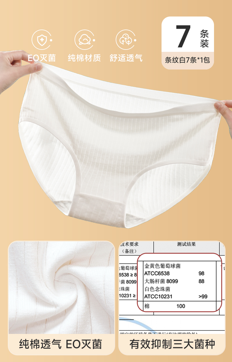 [EO살균+7A항균] 여성용 화이트 7개입