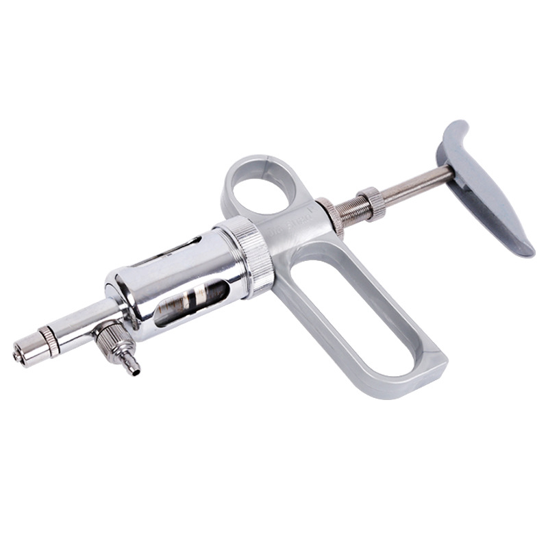 JIASHAN 10ml jeringa continua veterinaria de cerdo, ganado vacuno y ovejas jeringa de inyección automática jeringa vacuna ajustable