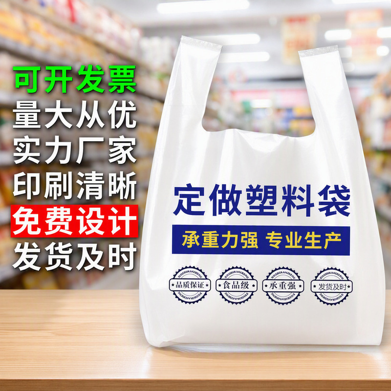 Customized Plastic Bags for Supermarkets and Convenience Stores, Shopping Bags, Takeout Bags, Fruit Tote Bags, Vest-Style Bags Customized Plastic Bags for Supermarkets and Convenience Stores, Shopping Bags, Takeout Bags, Fruit Tote Bags, Vest-Style Bags