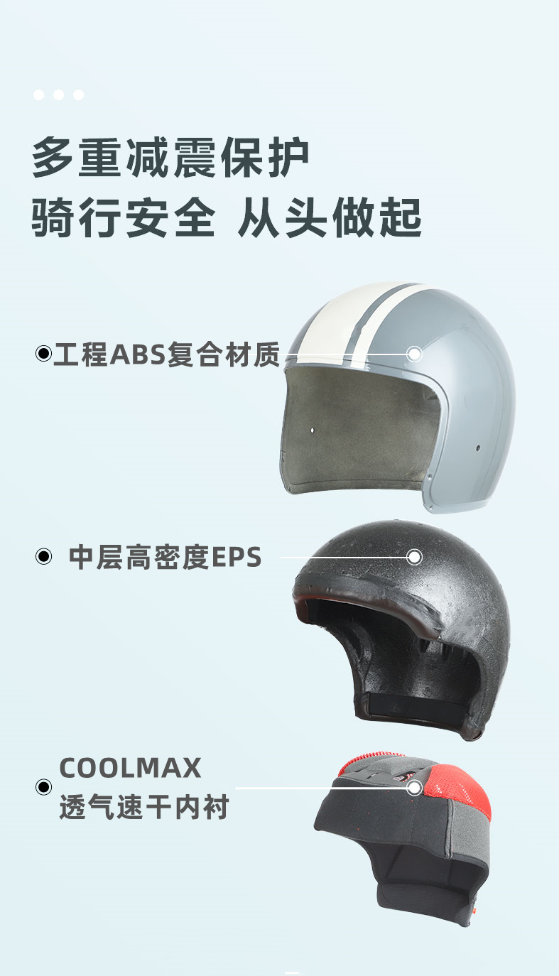 LYL Helmet Electric Motorcycle Universal 3C Warm Windproof Portable Retro
