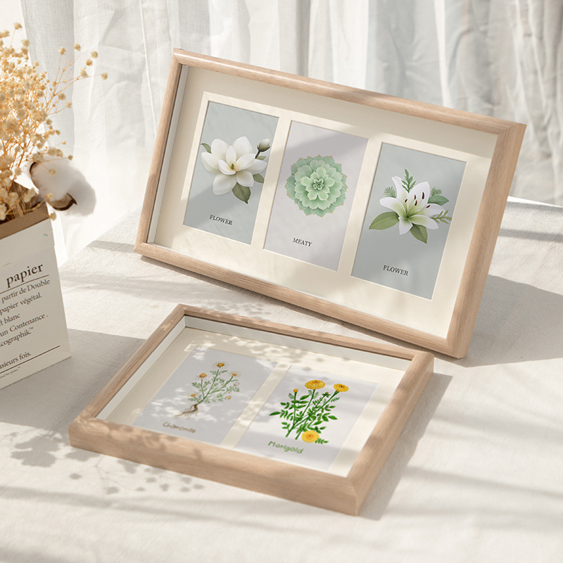 Hollow three-dimensional combination photo frame setting table wholesale wedding dress couple Children 6 inch commemorative frame 2 quadruple frame wall hanging