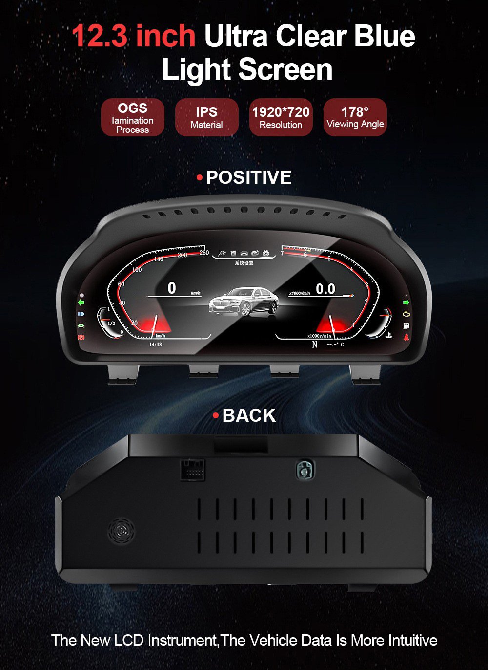 Suitable for Bmw 1234567 Series X1X2X3X4X5X6Gt Full Series Lcd Instrument with Hud Four Theme Switching