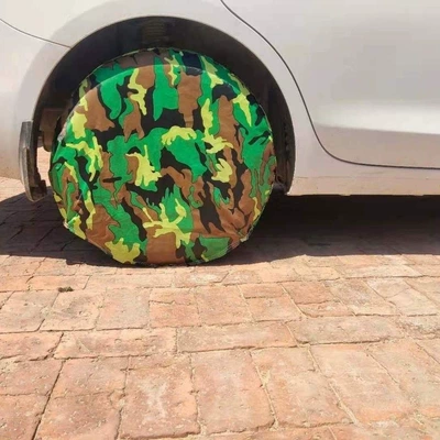 Spare wheel cover high-temperature resistant, sunproof, dustproof - oxford-cloth-durable-camouflage-tire-covers-set-of-four