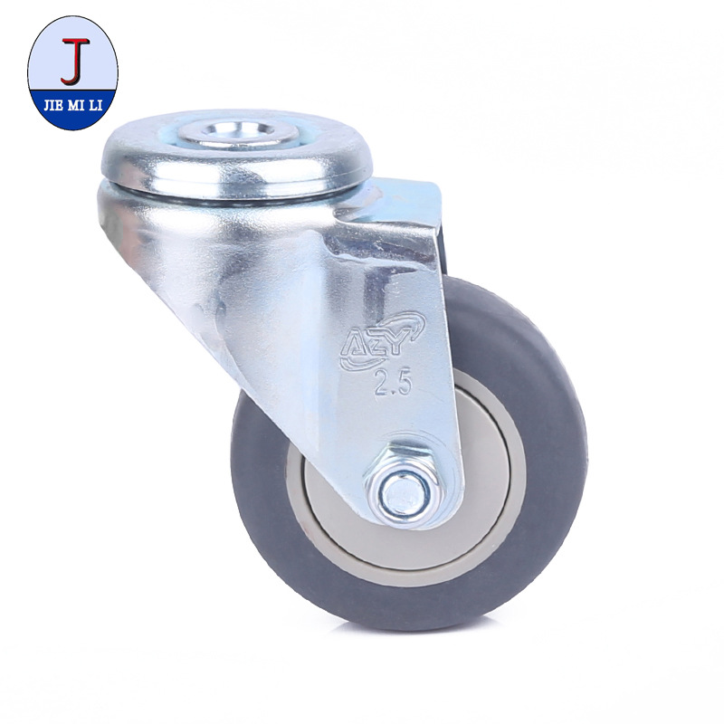 TPE静音万向活动脚轮   工业活动脚轮  空径万向脚轮推车轮