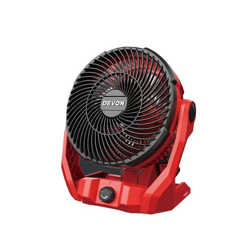 Gran litio con ventilador eléctrico sin escobillas recargable construcción al aire libre camping fresco batería portátil ligera doméstica 6801 image 5