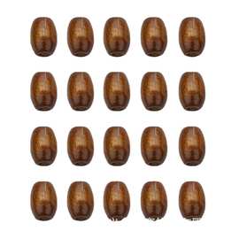 500个/包diy手工串珠饰品配件 椭圆形木珠桶珠散珠子批发