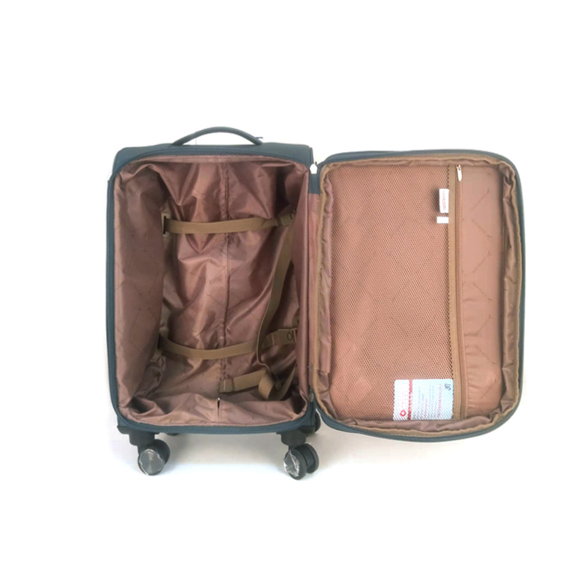 Bộ vali vải Oxford Leaf King 3 món 20/24/28 inch bánh xe đa hướng xách tay tiện lợi — Màu đen, Màu nâu, Màu xanh lá chi tiết 3