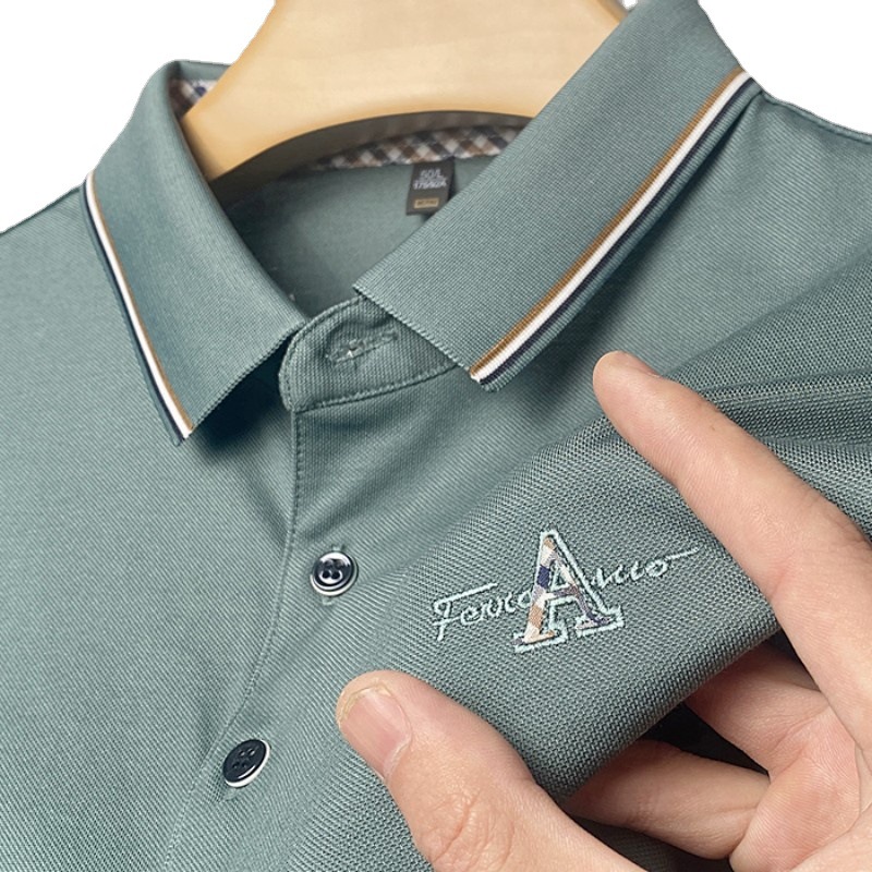 (Soporte de entrega de una sola pieza) verano nuevos hombres de manga corta de solapa más tamaño camisa de polo fábrica al por mayor camisa de comercio exterior