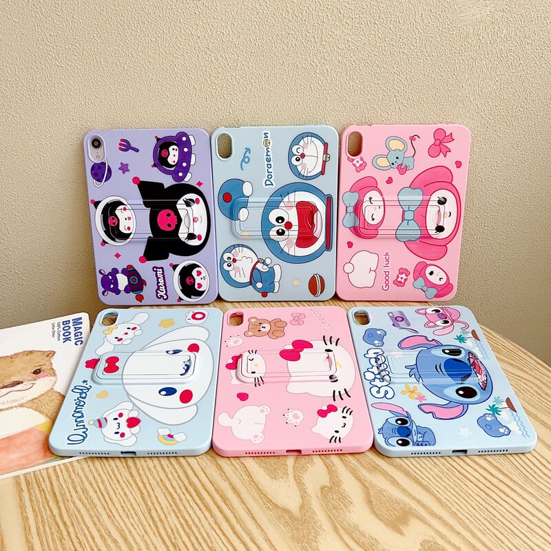 Cute Cartoon iPad Protective Case Suitable for 11Th Generation 10.2inch Thin and Portable Air7 Coverless Tablet Case Mini6