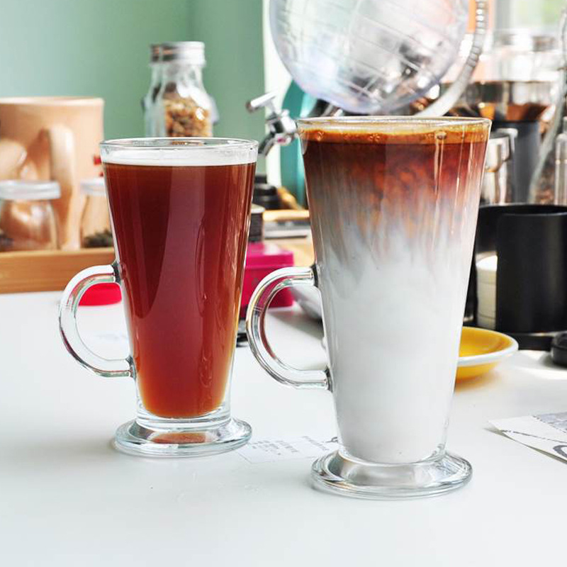 Importación turca de pasha con vasos de cristal templado, tazas de café con latte, tazas de bebidas al por mayor, tazas de bebidas