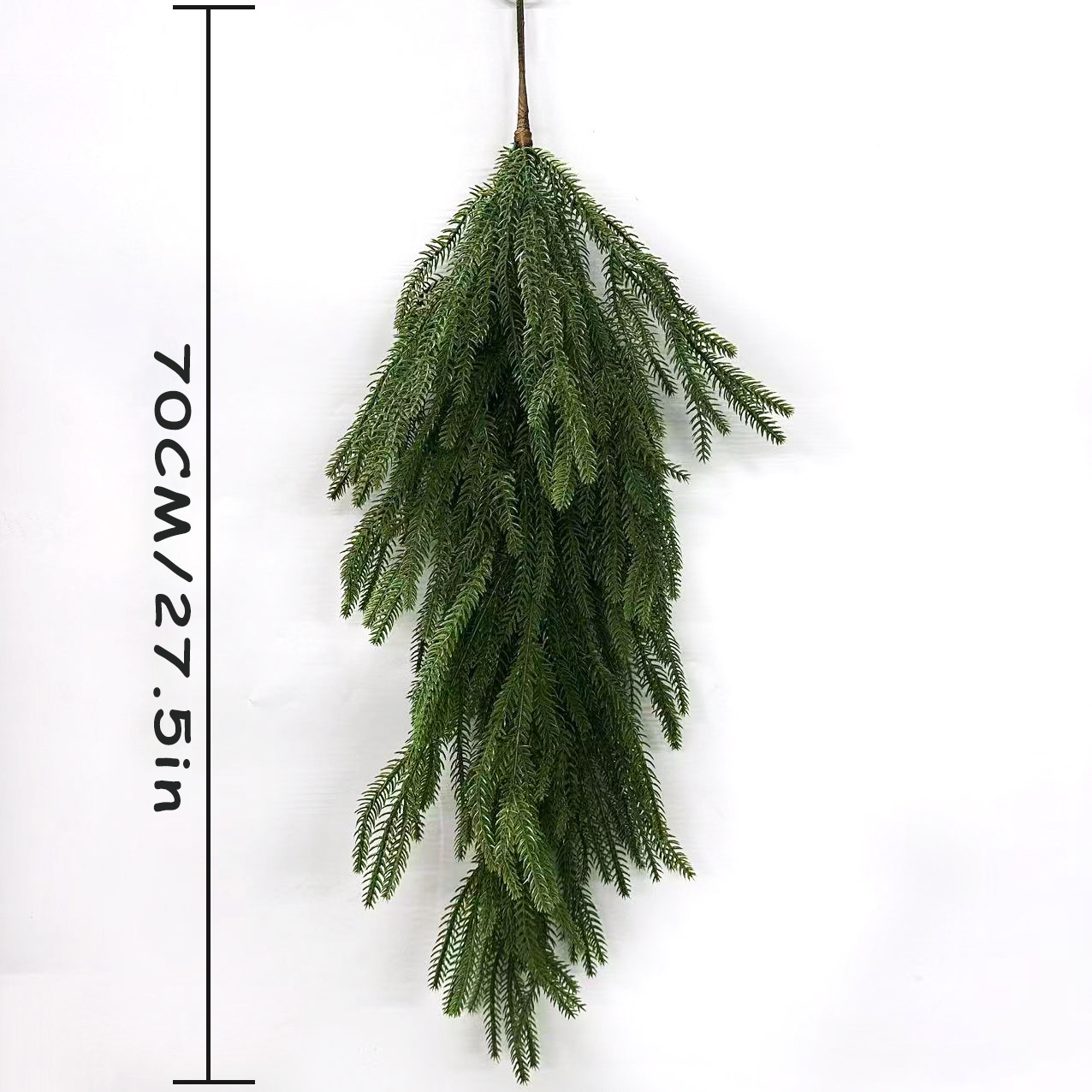 Guirnalda Colgante de Pino Norfolk Artificial de PE para Decoración Navideña