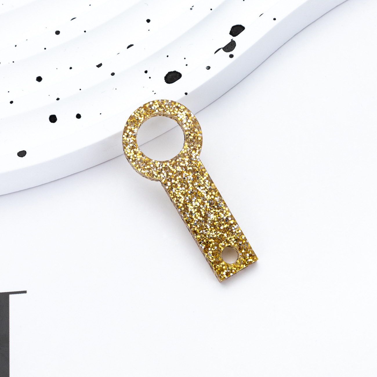 Nuevo DIY cuentas acrílico colgante de paja adecuado para 8mm - 10mm Ice Ba Cup accesorios de paja al por mayor