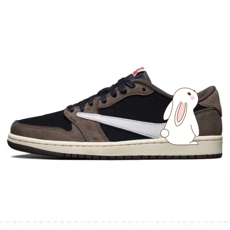 조 1 로우탑 인버티드 블랙 브라운 화이트 후크 클래식 CQ4277-001