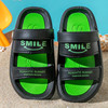 Children's slide, summer two-color non-slip beach slippers for boys