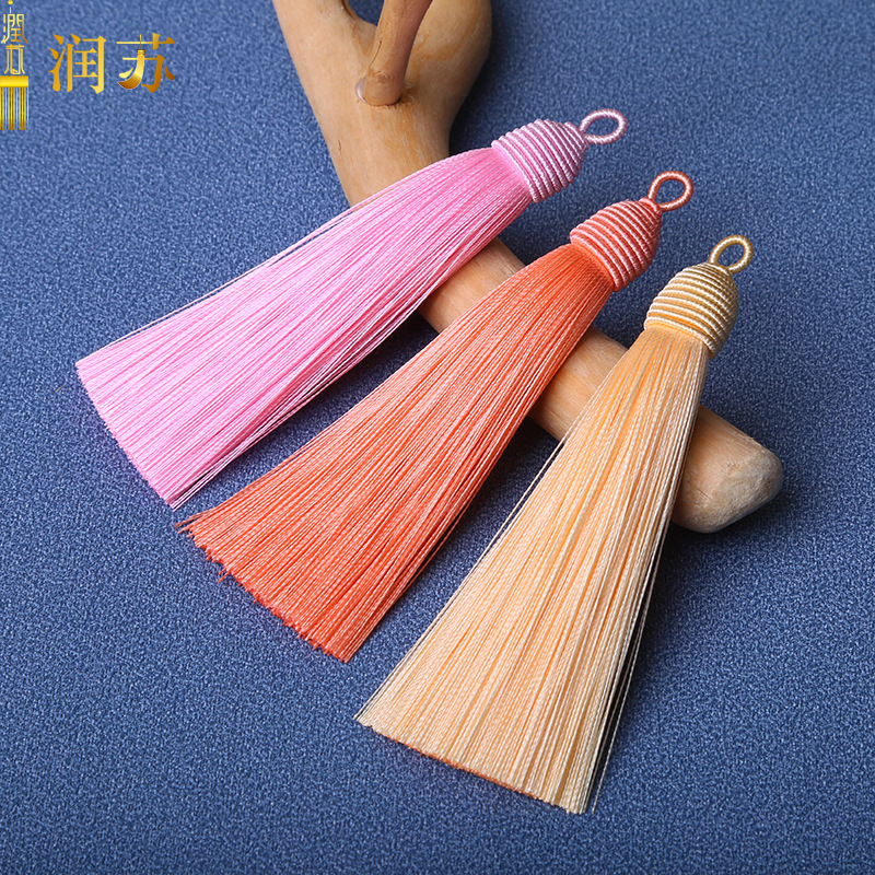 潤蘇流蘇拉圈螺紋帽流蘇穗子香包服飾掛件飾品DIY配件鑰匙吊墜