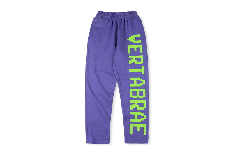 跨境外贸男女明星同款Vertabrae sweatpants镶钻立体字休闲长裤|undefined