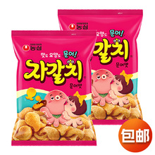 韩国进口农心章鱼味脆片90g办公室追剧休闲膨化食品怀旧零食小吃