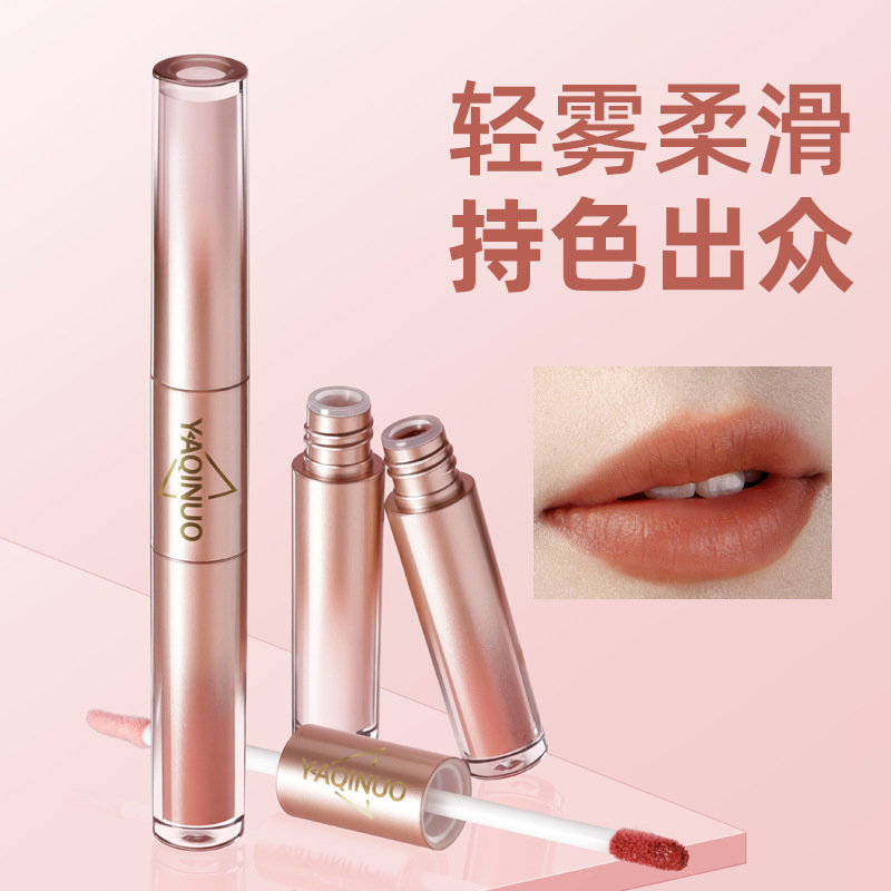 雅琪诺双头多用乳霜腮红提亮眼影修饰唇釉唇彩防水汗持久贴肤彩妆|undefined