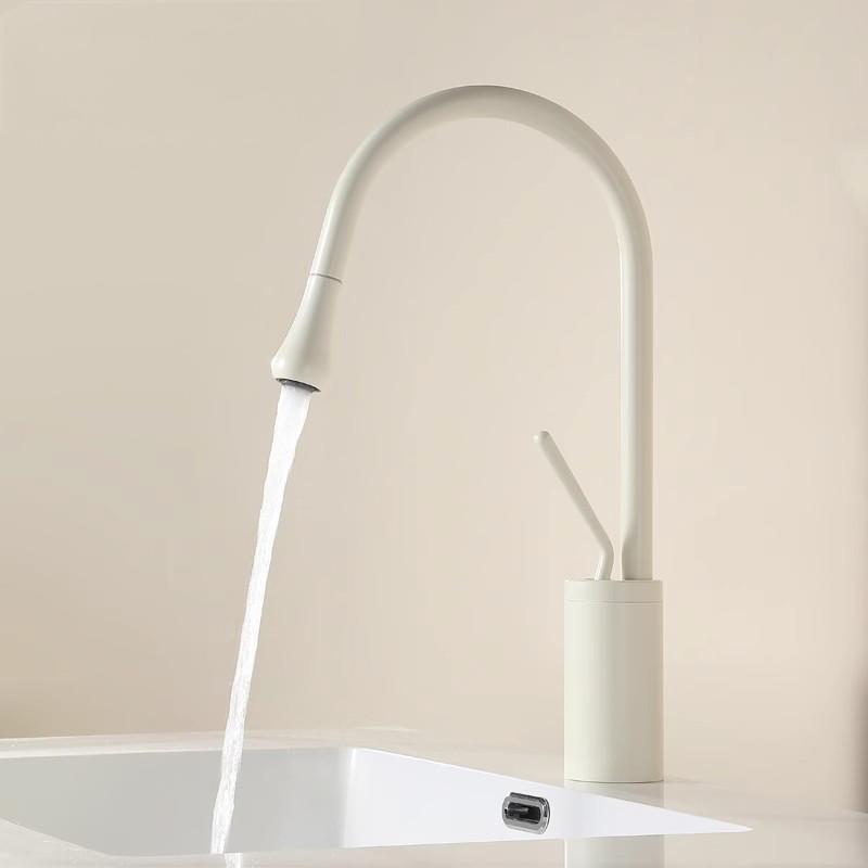 Cross-border Swan Water Drop Faucet on and off-stage Basin Rotating Hot and Cold Island Toilet Basin Stainless Steel Faucet