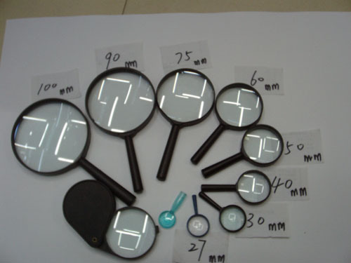 直柄塑料光学仪器仪表老年用品手持玩具寻宝户外生火光特镜扩大镜