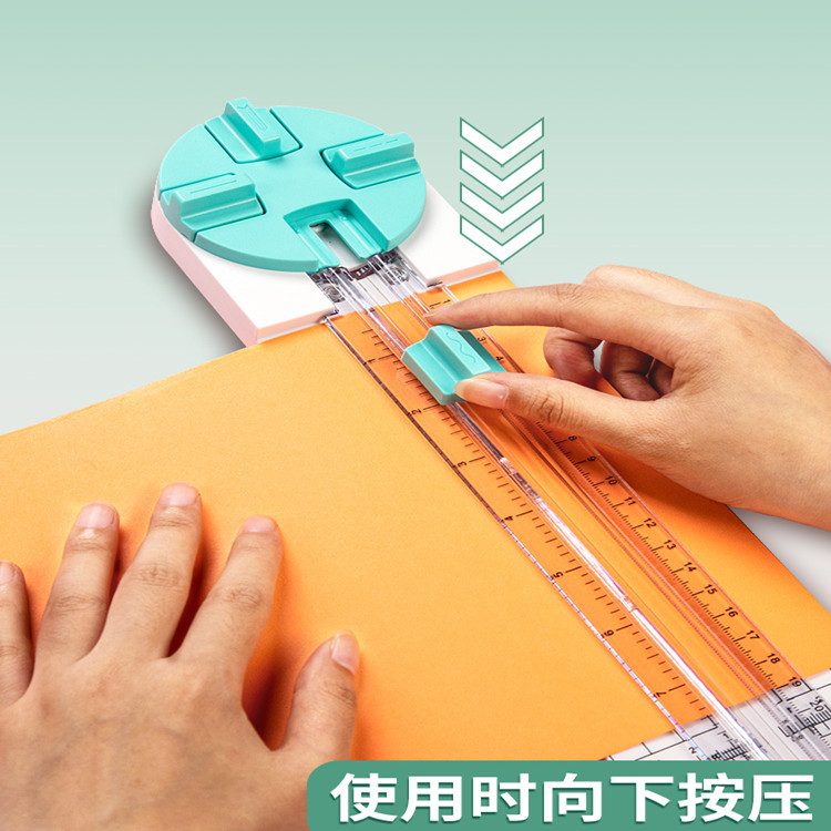 Cortador de papel cortador de papel diario cuatro en un cuchillo de arte cortador de papel multifuncional pequeña oficina de plástico cortador de papel