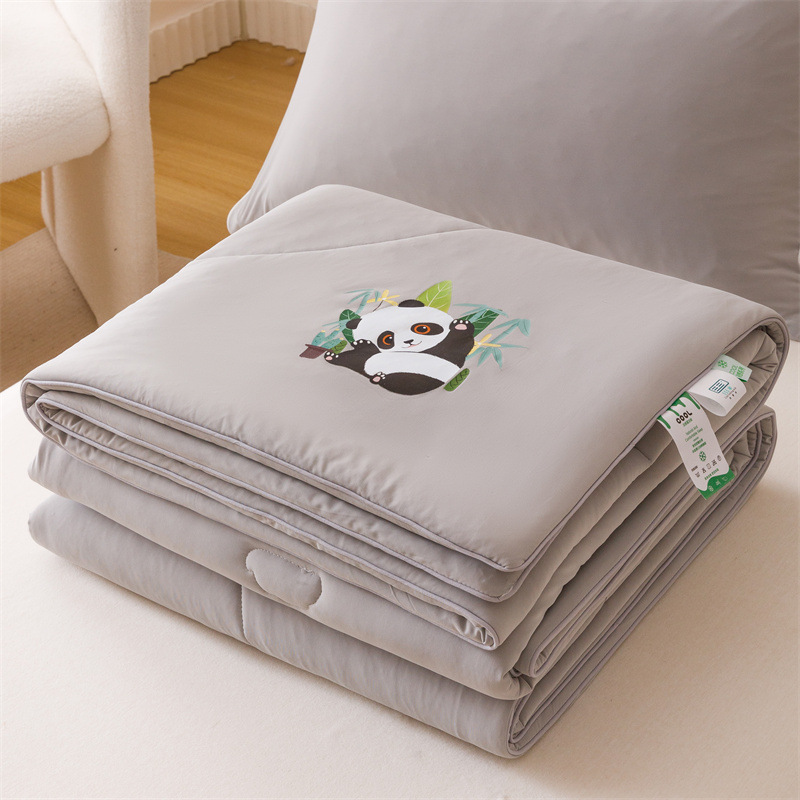 Colcha de aire acondicionado de seda fresca, edredón fino de verano, dormitorio individual, edredón fresco de verano, núcleo de edredón de verano, lavable a máquina