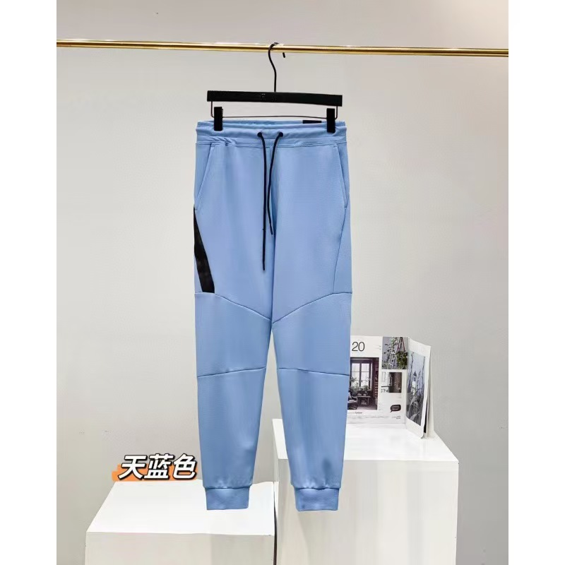 Camiseta con cremallera encapuchada transfronteriza para hombres primavera y otoño nueva chaqueta casual de ropa deportiva, pantalones de pies pequeños, dos piezas