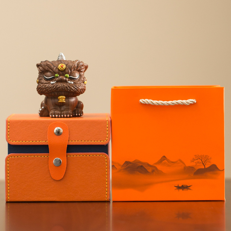 Guochao 佛山獅子舞クリエイティブ装飾品ハイエンドニッチデスクトップティーテーブル装飾工芸品誕生日ギフト|undefined