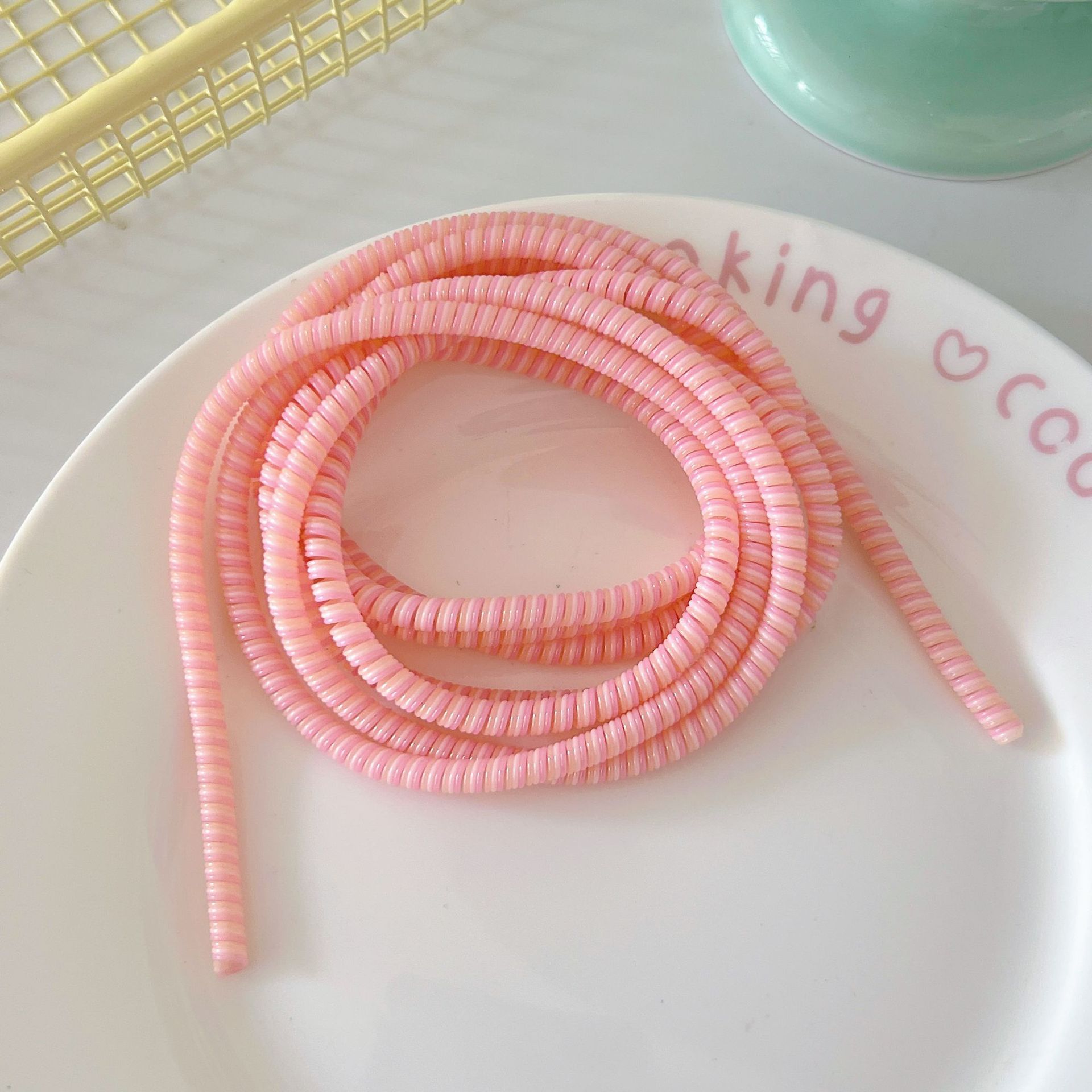 1,4 m 1,6 m cable de datos cuerda de protección anti-suciedad cable de teléfono móvil cuerda de bobinado anti-rotura cargador cubierta de protección de alambre