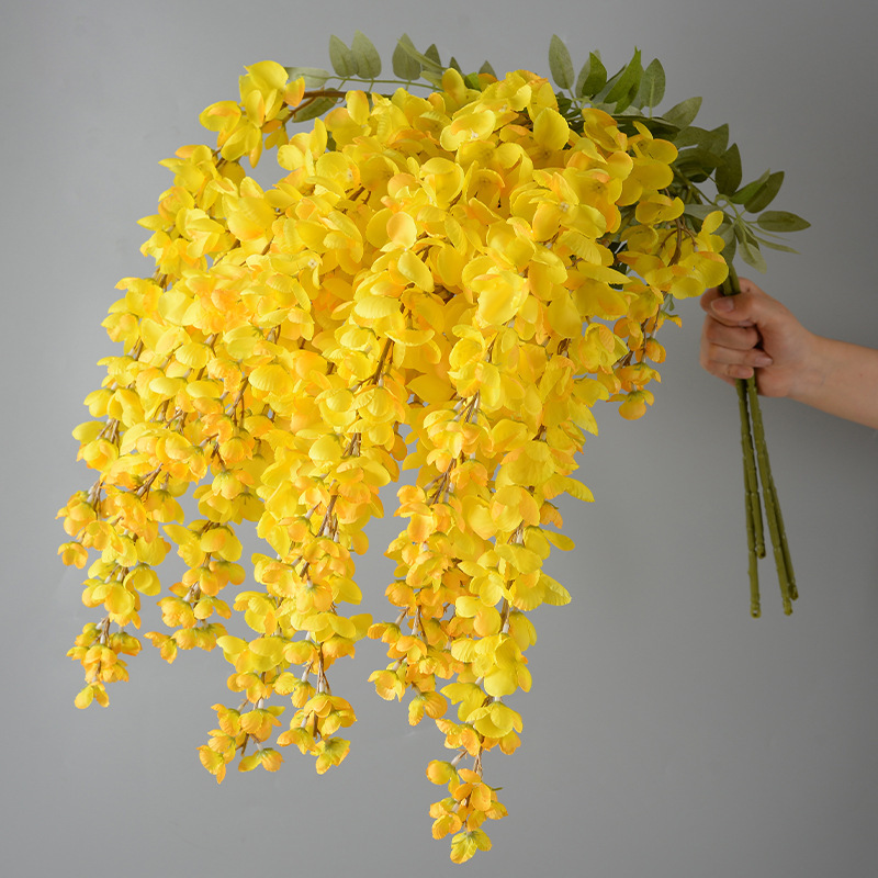 造花黄色花レモンオレンジイエロードーパミンフォレストウェディングウェディングホーム油絵風造花卸売|undefined