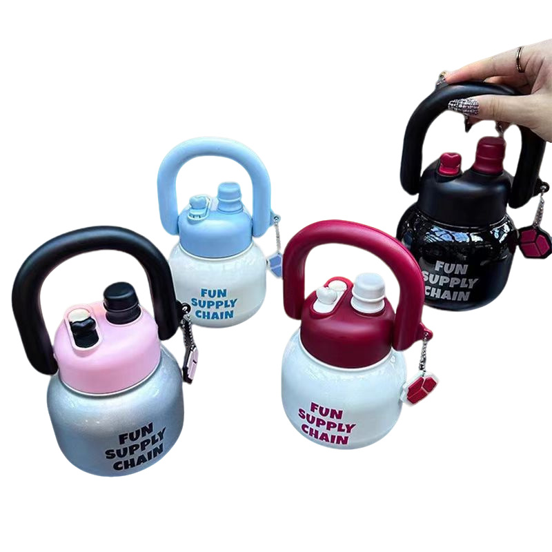 Celebridades de Internet que llevan una olla, termo, niña, estudiante de alto valor, taza de agua de acero inoxidable 316, taza de regalo de evento de gran capacidad