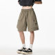 Vintage Large Pocket Tooling Shorts Men's 25 Summer New High Street Loose American Letter Embroidered Five-point Casual Pants