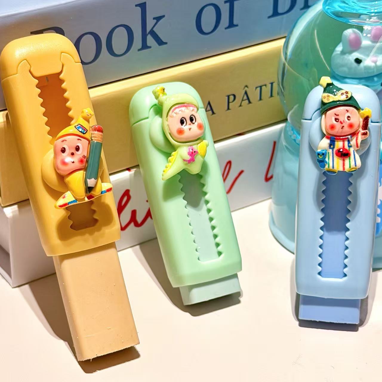 Nuevo tipo de resina de estrellas de goma de empuje para estudiantes de papelería especial sin rastros no caer residuos goma de empuje al por mayor