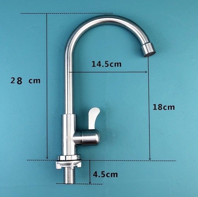 304 stainless steel kitchen single cooling faucet rotating sink sink quick-opening all-copper vertical manufacturer, starting from one piece undefined