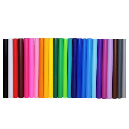 Bulk wholesale self-adhesive colored PVC die-cutting paper roll-mounted decorative stickers large size advertising material