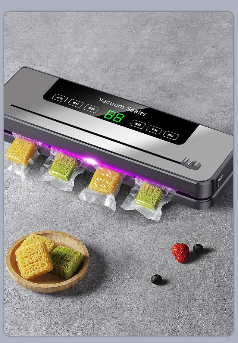 Cross-border Manufacturer Supply Digital Fully Automatic Fresh Food Packaging Machine Plastic Sealing Machine Vacuum Sealer