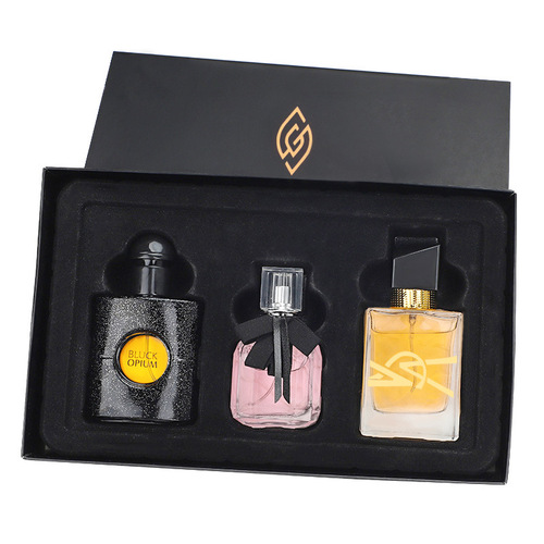 WARMKISS brand women's perfume gift box set free women's black opium reverse parfum three-piece set