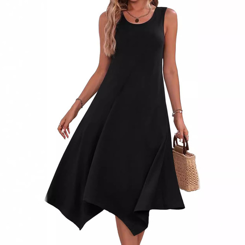 Unstructured camisole dress, women's fashion, medium-long, stylish floral maxi dress
