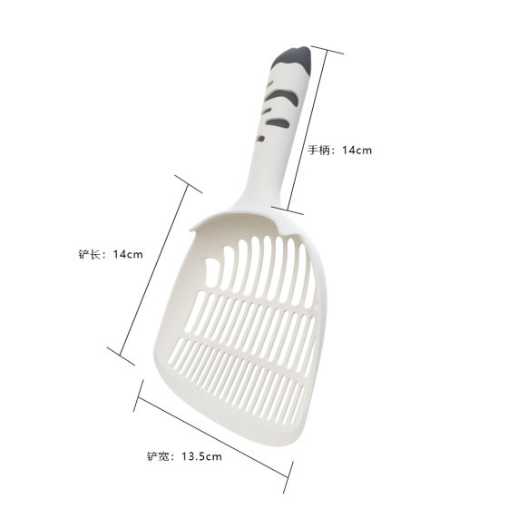 Factory straight hair cat litter shovel thickened large three specifications filter shovel cat stool artifact
