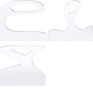 Transparent Acrylic Large Cutting Board Handle Template Blank Acrylic Kitchen Cutting Board Handle Guide Tool