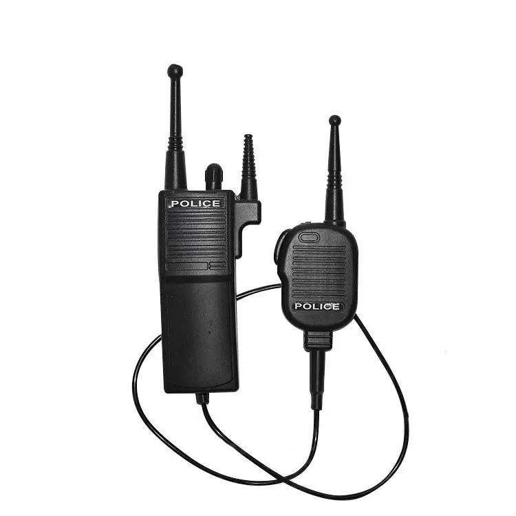 跨境电商儿童对进机玩具手持对讲机COSPLAY警察对讲机玩具装备机