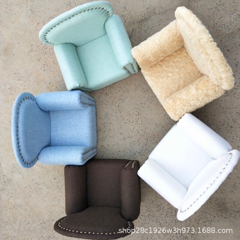 Photography Props: Small Sofa for One-Year-Old Baby Studio Photoshoot, Children's Commemorative Styling, Portable, Non-Reflective Matte Finish Photography Props: Small Sofa for One-Year-Old Baby Studio Photoshoot, Children's Commemorative Styling, Portable, Non-Reflective Matte Finish