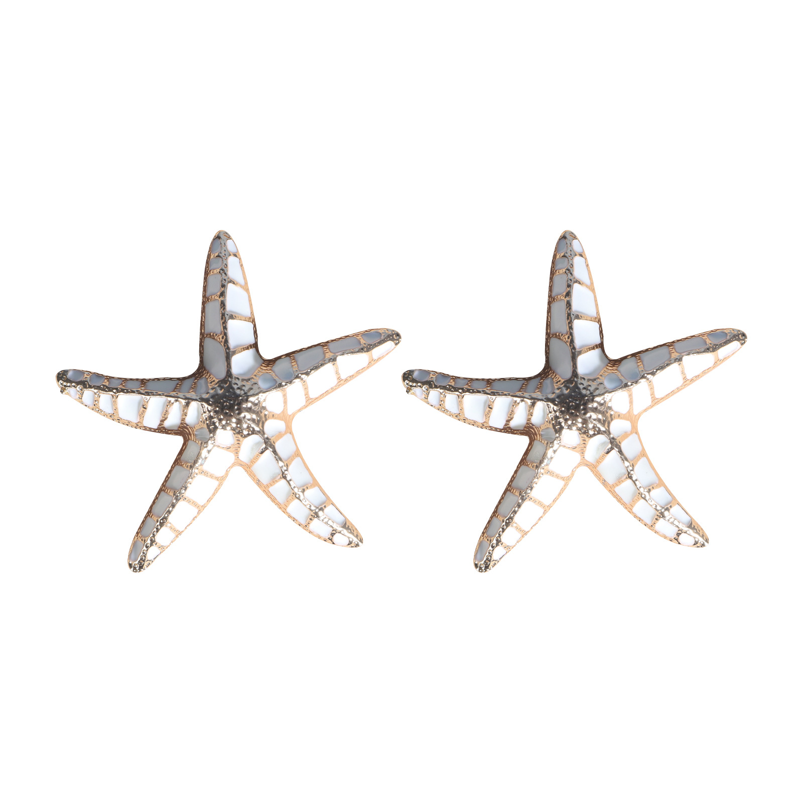 Fashion Starfish Alloy Enamel Ear Studs 1 Pair display picture 10