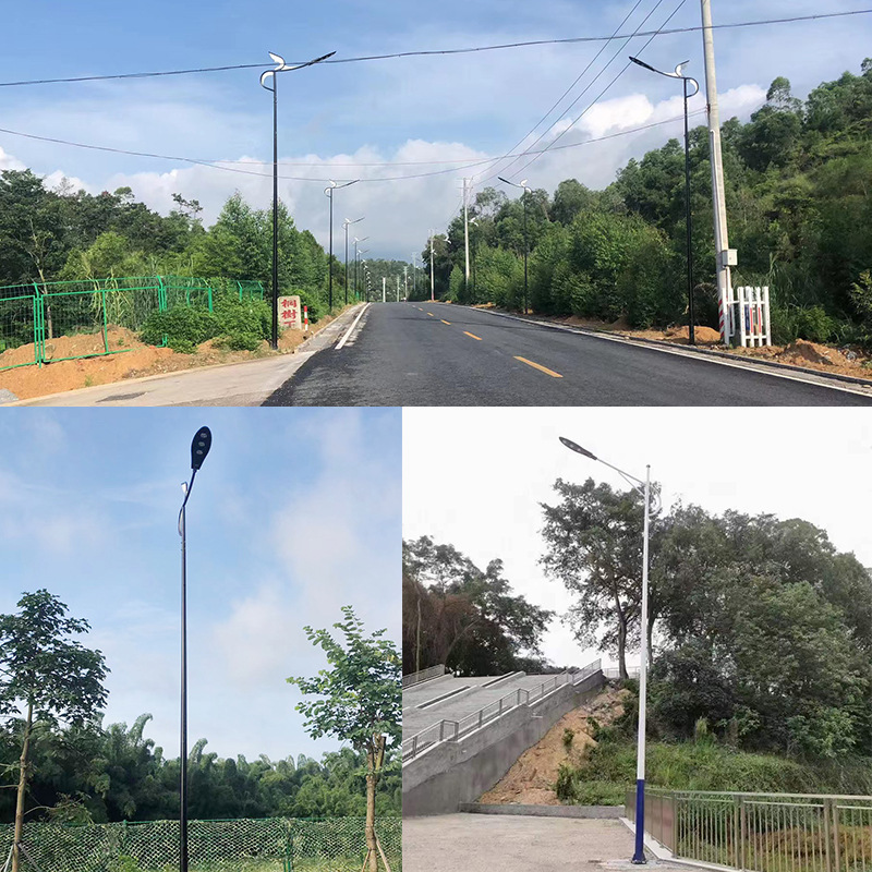 Transfronterizo al por mayor 100W al aire libre brillante espada rural de un solo brazo lámpara de calle comercial LED Super brillante 6 m ingeniería lámpara de calle