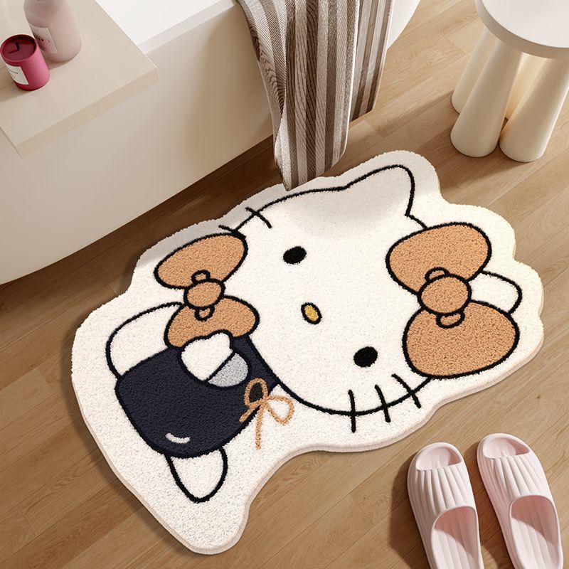hellokitty凯蒂猫浴室地垫可爱卡通少女卧室装饰地垫隔凉脚垫代发|undefined