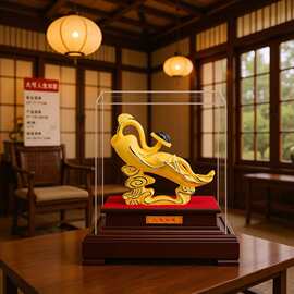 绒沙金仿金人生如意摆件家居客厅桌面酒柜装饰品结婚招财开业礼品