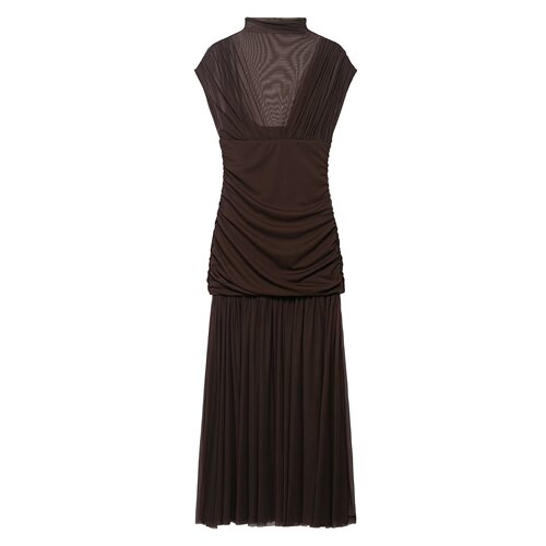 Z European and American Style New Arrival Wholesale Fashionable Elegant Women's Silk Mesh Spliced Dress 4772252