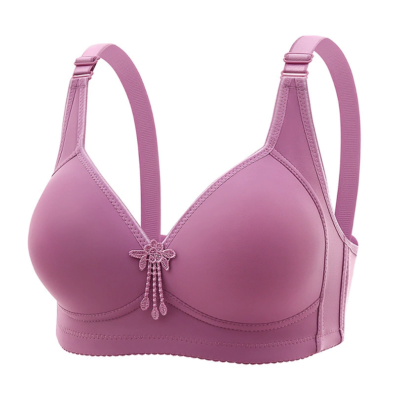 Среднего и пожилого возраста маленькая грудь мама бюстгальтер без стального кольца, чтобы собрать тонкую губку мама нижнее белье дышащая женщина среднего возраста бюстгальтер женщина женщина женщина